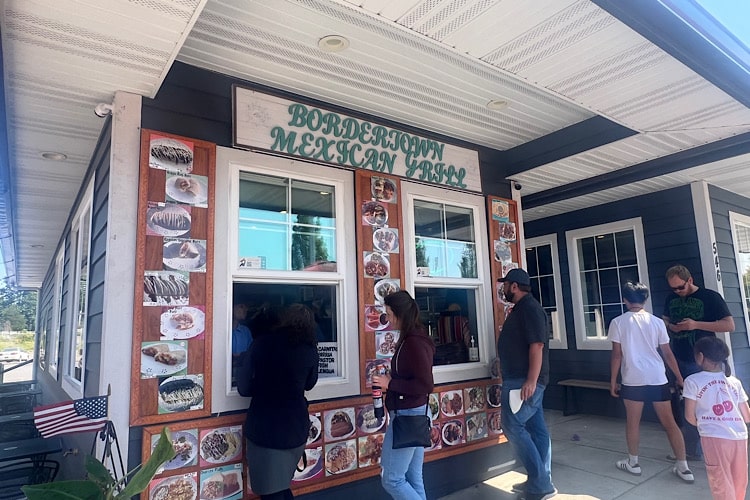 This is a really cute Cafe in a railway caboose